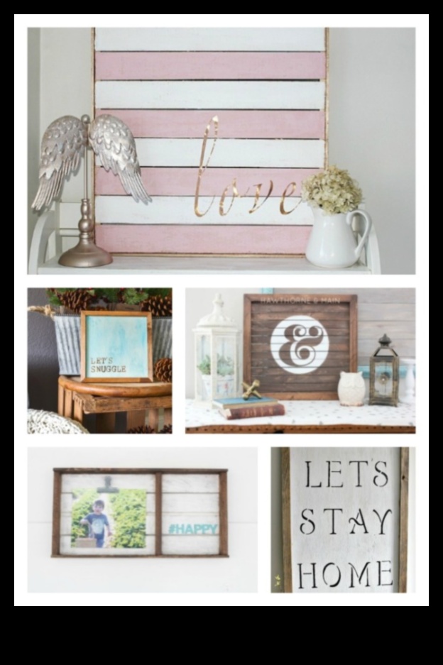 Ξύλινες επιγραφές σπιτιού DIY: Εξατομίκευση του χώρου σας με λέξεις