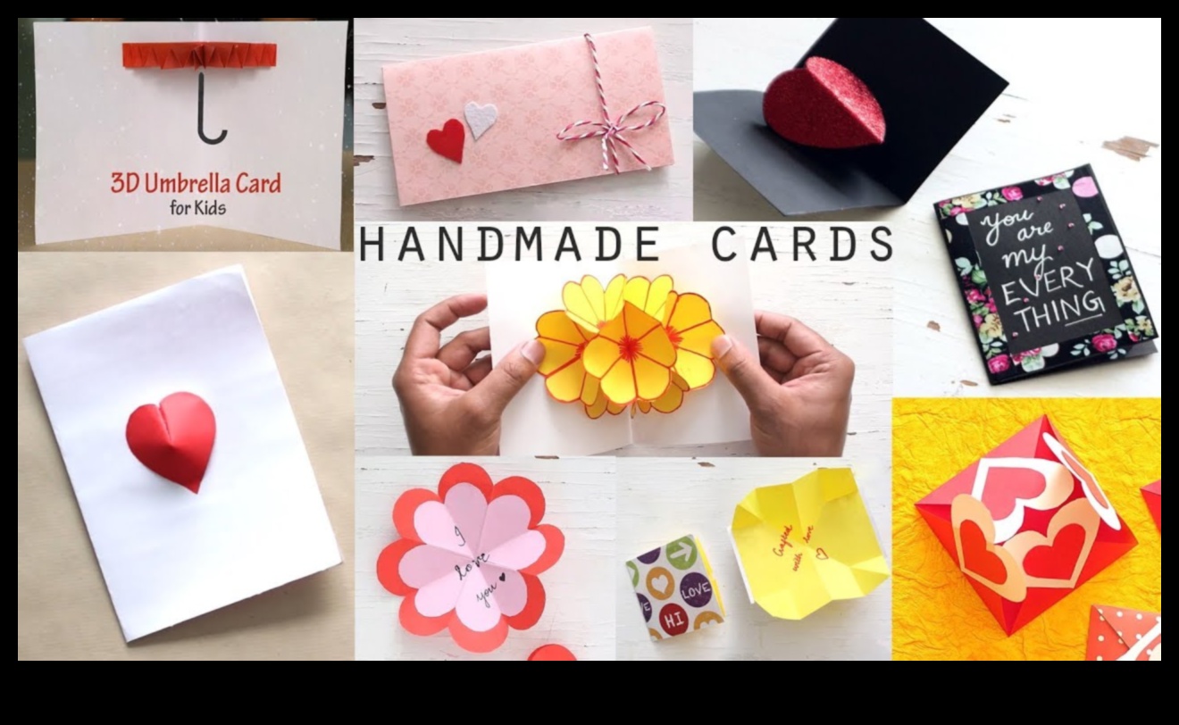 Ευχετήριες κάρτες DIY Papercraft: Χειροποίητες ευχές για αγαπημένα πρόσωπα